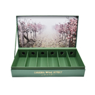 Зеленый настраиваемый 6 бутылок Картонная винная коробка для подарков Маттовая ламинация