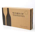Бутылка 6 подарочной коробки бутылки красного вина гофрированной бумаги роскошная астетическая отсутствие печатания