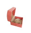 Маленькие розовые жесткие картонные коробки для роскошных подарков Портативные браслеты Упаковка Персональные ювелирные коробки