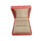 Маленькие розовые жесткие картонные коробки для роскошных подарков Портативные браслеты Упаковка Персональные ювелирные коробки