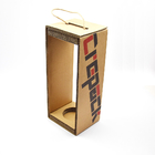 Бумажная коробка для красного вина с портативными жёсткими подарками