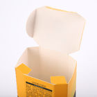 Небольшой желтый картон складывая косметические упаковывая коробки для Skincare