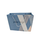 Хозяйственные сумки ремесла бумажные небольшие голубые изготовленные на заказ бумажные с лентой