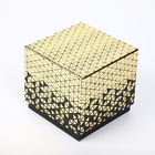 Персонализированная сусальным золотом кожаная коробка дозора 2 части твердой бумаги с чернотой в оболочке подушки