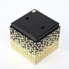 Коробка дозора FSC ODM сусального золота кожаная 2 части твердой бумаги с в оболочке подушкой