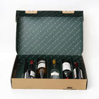 Коробка твердого держателя шеи джина вискиа подарочной коробки бутылки вина картона упаковывая