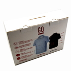 PVC + оконная коробка ясности Artpaper упаковывая для носков футболки