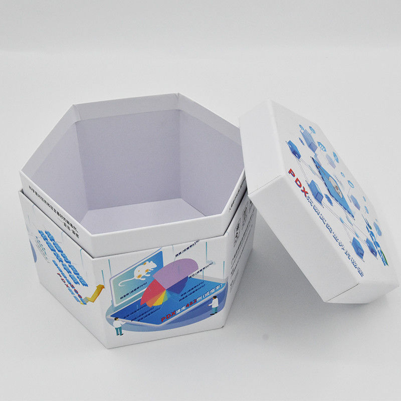 Размер подарочных коробок CMYK Custoimzed шестиугольного картона роскошный