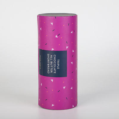 Роскошная коробка 165mm*70mm CMYK трубки картона еды для печений